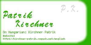 patrik kirchner business card